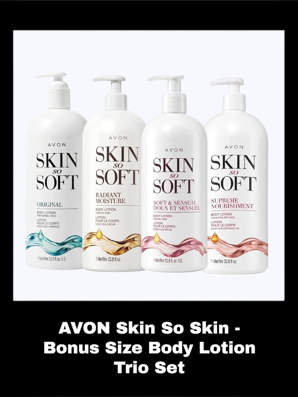 AVON Skin So Soft - Bonus Size Body Lotion Trio Set